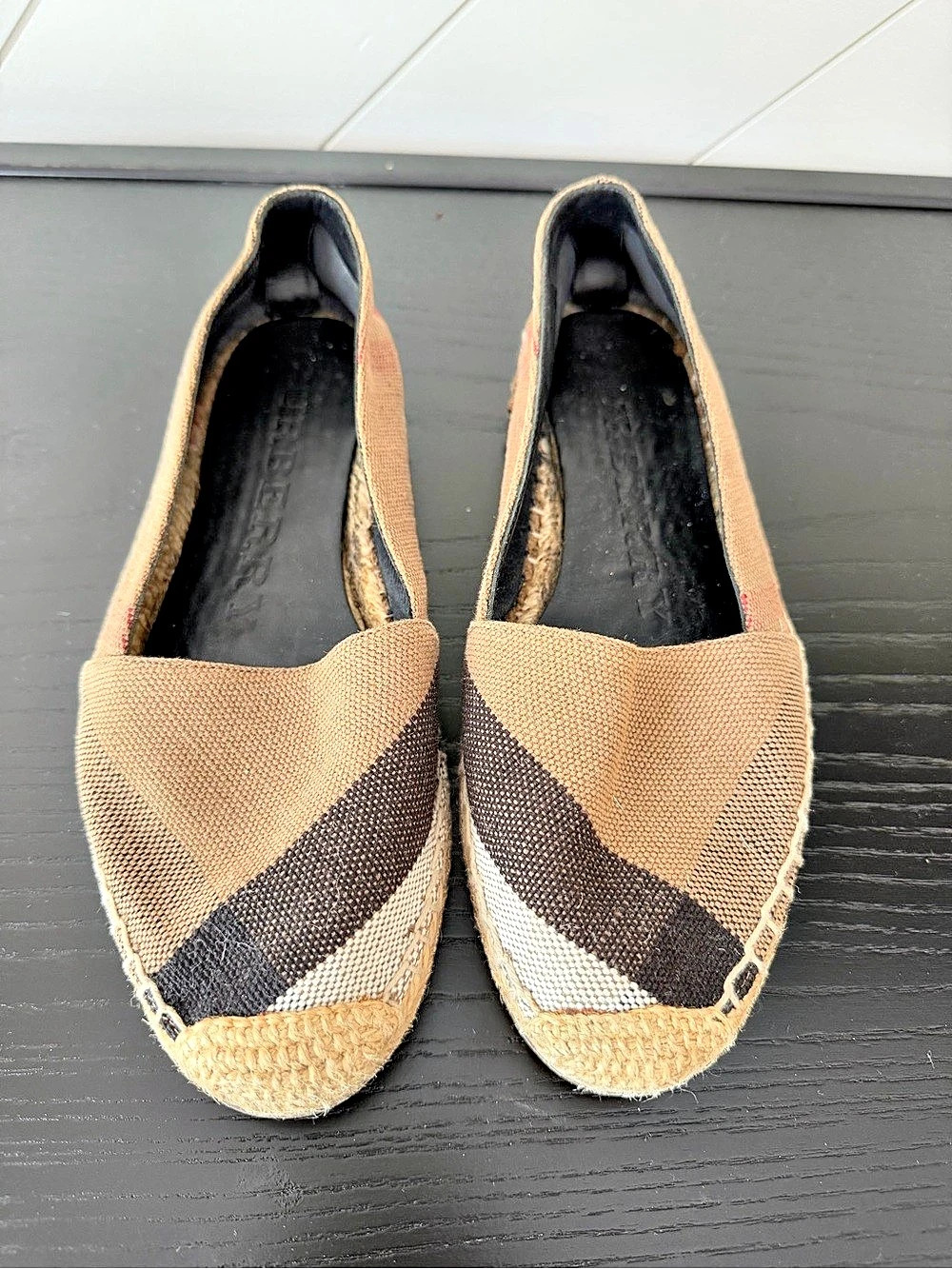 Burberry Hodgeson House Check Canvas Espadrilles EU 35.5